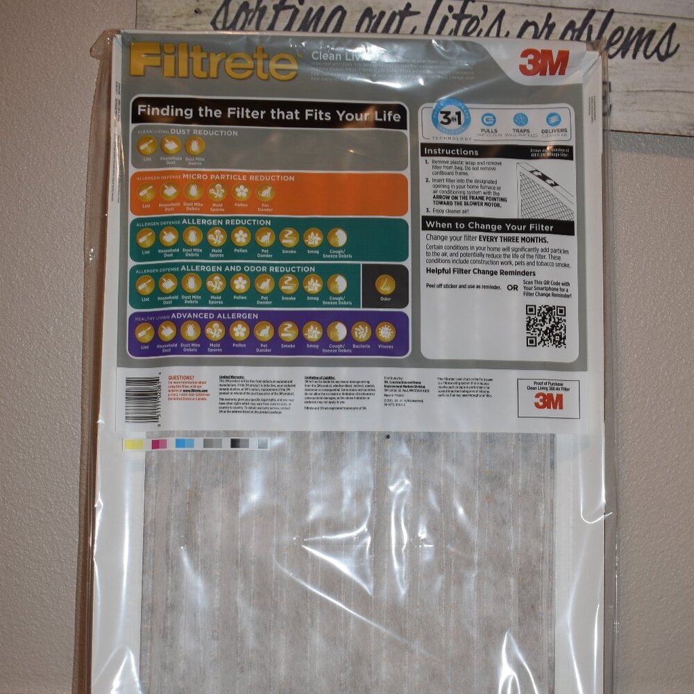 14x24x1, Filtrete Dust Reduction Furnace Filter Air Filter, by 3m - Pk of (4)